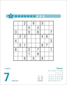 Stefan Heine Sudoku schwierig Tagesabreißkalender 2026