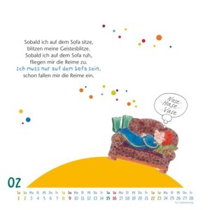 Kalendersprüche vom Sams 2025 – Lustige Reime von Paul Maar – Wandkalender mit Spiralbindung – DUMONT Quadratfomat 23 x 23