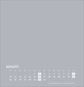 Premium-Bastelkalender silbergrau groß 2026