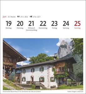 Südtirol Sehnsuchtskalender 2023