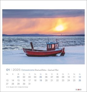 Ostseeküste Postkartenkalender 2025