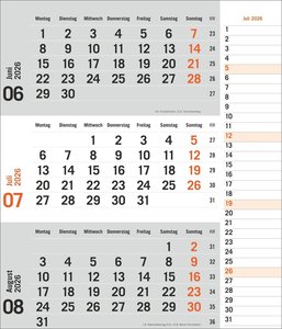 times&more 3-Monatsplaner, orange 2026