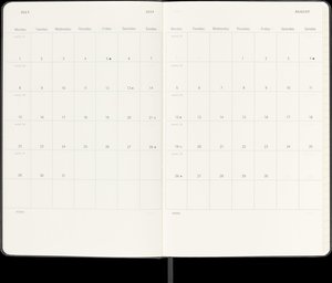 Moleskine 12 Monate Wochen Notizkalender 2024, Large/A5, Schwarz