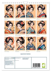 Japanische Geishas (Wandkalender 2025 DIN A4 hoch), CALVENDO Monatskalender