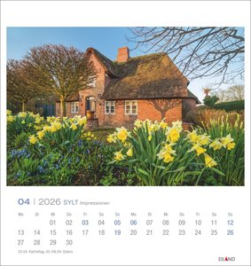 Sylt Impressionen Postkartenkalender 2026