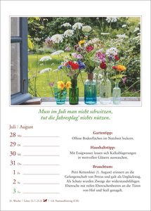 Bauernweisheiten Wochenkalender 2025 - Bauernregeln, Brauchtum, Gartentipps, Haushaltstipps