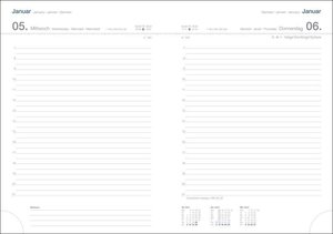 Tages-Cheftimer A5, schwarz Kalender 2022