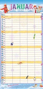 Unser Jahr - Unser Familienplaner für den Alltag 2024 - Familien-Timer - Termin-Planer - Kinder-Kalender - Familien-Kalender - 22x45