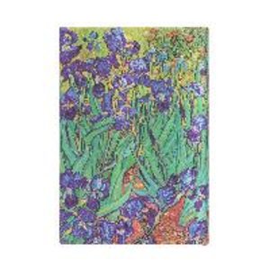 Paperblanks 18-Monatskalender 2023 Van Goghs Schwertlilien Mini Horizontal. 01. Juli 2022 bis 31. Dezember 2023
