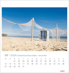 Ostseeküste Postkartenkalender 2026