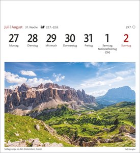 Alpen Sehnsuchtskalender 2026