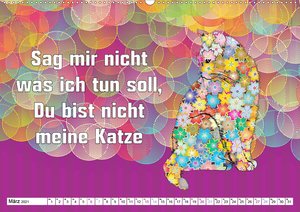 Spruchkalender - frech und bunt (Wandkalender 2021 DIN A2 quer)