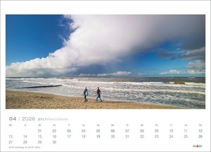 Sylt Panorama Postkartenkalender 2026