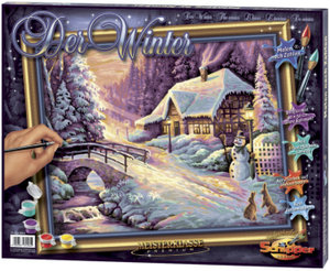 Schipper 609130504 - Der Winter, MNZ, Malen nach Zahlen