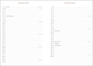 Tages-Kalenderbuch A6, pink Kalender 2022