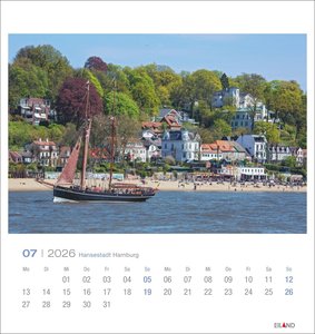 Hansestadt Hamburg Postkartenkalender 2026