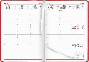Wochenplaner XL Sydney Red 2023 - Büro-Kalender A5 - Cheftimer 17x24 cm - 1 Woche 2 Seiten - 144 Seiten - Alpha Edition