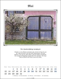 Der Hundertjährige Kalender 2024. Monats-Wandkalender mit Bauernregeln und stimmungsvollen Fotos. Naturkalender mit den traditionellen Volksweisheiten zu Wetter und Jahreszeiten