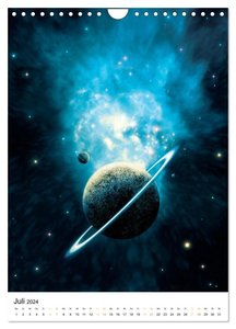 Galaxien und Nebulare (Wandkalender 2024 DIN A4 hoch), CALVENDO Monatskalender