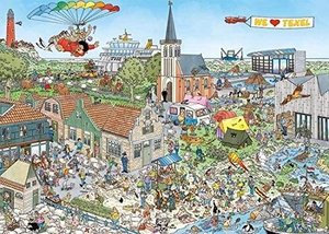 Jumbo 20036 - Jan van Haasteren, Reif für die Insel, Texel, Comic-Puzzle, 1000 Teile