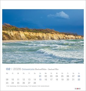 Ostseeküste Postkartenkalender 2026