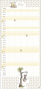 Winnie Puuh Familienplaner 2024. Terminkalender mit Abenteuern von Winnie Puuh und seinen Freunden. Praktischer Wandkalender mit 5 Spalten. Liebvoll illustrierter Wandplaner.