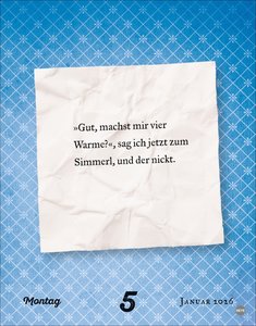Rita Falk Jahres-Gröstl Tagesabreißkalender 2026