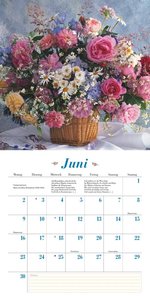 Blumenliebe 2025 – Broschürenkalender – Mit Gedichten – Format 30 x 30 cm