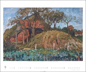 Worpsweder Landschaften Kalender 2023. Kunstvoller Wandkalender mit Gemälden von Landschaften der berühmten Künstlerkolonie Worpswede. Großer Kunst-Kalender 2023 XXL.