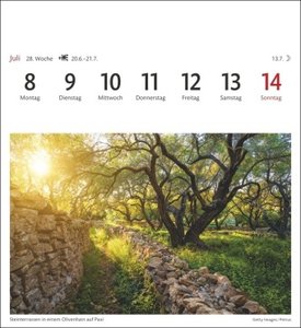 Griechische Inseln Sehnsuchtskalender 2024. Reise-Kalender mit 53 hochwertigen Postkarten der schönsten Plätze Griechenlands. Postkartenkalender 2024. 16 x 17,5 cm