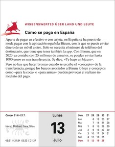 Spanisch Sprachkalender 2026