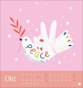 Peace Postkartenkalender 2025