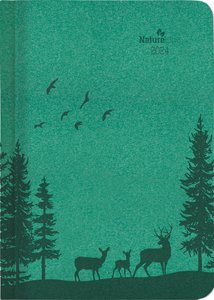 Wochen-Minitimer Nature Line Forest 2024 - Taschen-Kalender A6 - 1 Woche 2 Seiten - 192 Seiten - Umwelt-Kalender - mit Hardcover - Alpha Edition
