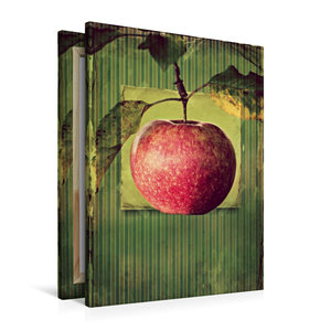 Premium Textil-Leinwand 60 cm x 90 cm hoch Apfel im vintagelook