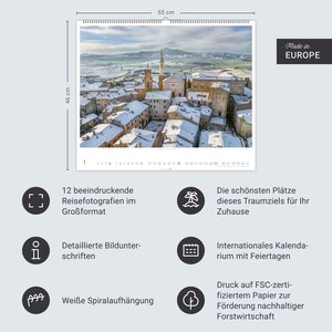 Toskana Kalender 2026 - Zypressen und das Licht des Südens