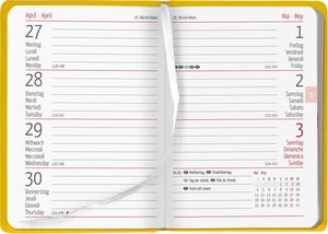 Taschenkalender Buch PVC amber 2023 - Büro-Kalender 8x11,5 cm - 1 Woche 2 Seiten - 144 Seiten - Notiz-Heft - Alpha Edition