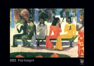 Paul Gauguin 2022 - Black Edition - Timokrates Kalender, Wandkalender, Bildkalender - DIN A4 (ca. 30 x 21 cm)