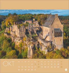 Luxemburg Postkartenkalender 2026