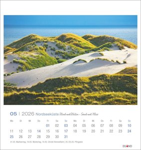 Nordseeküste Postkartenkalender 2026