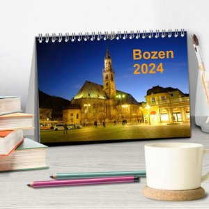 Bozen 2024 (Tischkalender 2024 DIN A5 quer), CALVENDO Monatskalender