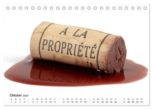 Wein schmeckt fein (Tischkalender 2024 DIN A5 quer), CALVENDO Monatskalender