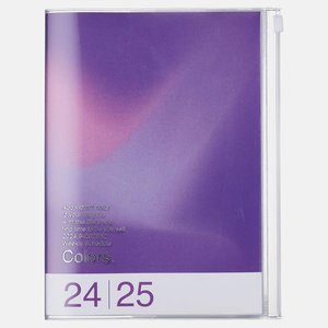 MARK'S 2024/2025 Taschenkalender A5 vertikal, Gradient, Purple
