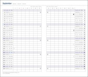 Monats-Taschenkalender 2024. Schwarzer Terminkalender mit herausnehmbarem Adressbuch. Buch-Kalender mit hochwertiger Kunststoffhülle. Taschenkalender 2024 zum Planen von Terminen.
