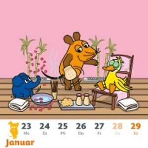 Der Kalender mit der Maus – Postkartenkalender 2023