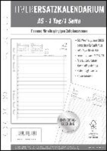 Timer Ersatzkalendarium A5 2023 - Bürokalender - Buchkalender A5 (15x21 cm) - Universallochung - 1 Tag 1 Seite - 352 Seiten - Alpha Edition