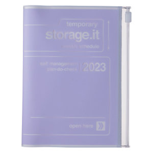 MARK\'S 2022/2023 Taschenkalender A6 vertikal, Storage it, Purple