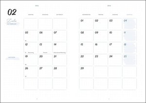 Red Bullet Journal A5. Taschenkalender 2024 mit Punktraster, Gummiband und Lesebändchen. Praktischer Buch-Kalender für Termine und To-dos. Handlicher Terminkalender A5