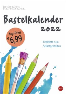 Bastelkalender weiß A4 2022