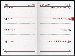 rido/idé 7011033023  Wochenkalender  Taschenkalender  2023  Modell partner/Industrie I  2 Seiten = 1 Woche  Blattgröße 7,2 x 11,2 cm  Kunststoff-Einband  rot