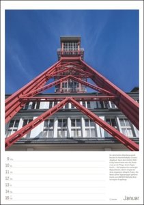 Industriekultur Wochenplaner 2023. Architektur-Kalender mit 53 eindrucksvollen Fotos von historischen Industriebauten. Wandkalender 2023 zum Eintragen und Planen.